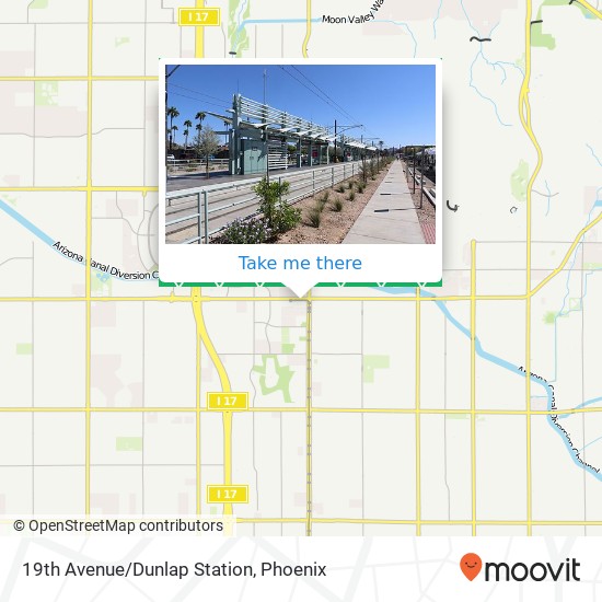 19th Avenue/Dunlap Station map