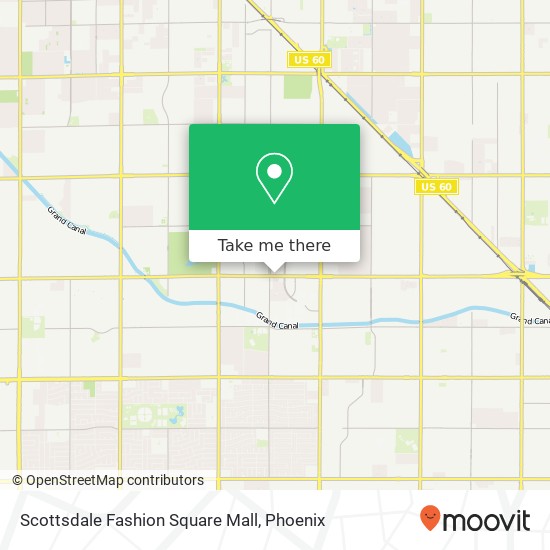 Mapa de Scottsdale Fashion Square Mall