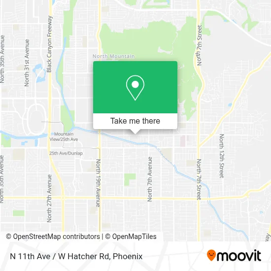 N 11th Ave / W Hatcher Rd map