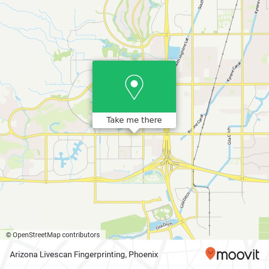 Arizona Livescan Fingerprinting map