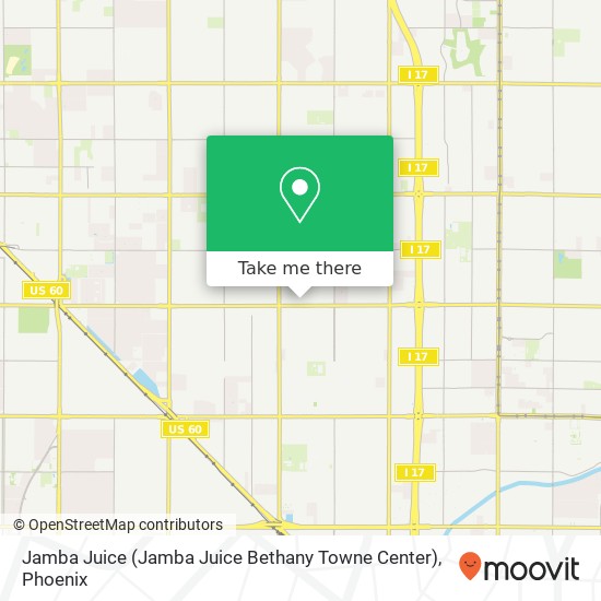 Jamba Juice (Jamba Juice Bethany Towne Center) map