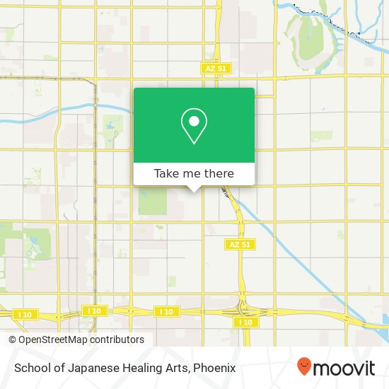 School of Japanese Healing Arts map