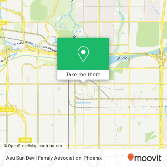 Asu Sun Devil Family Association map