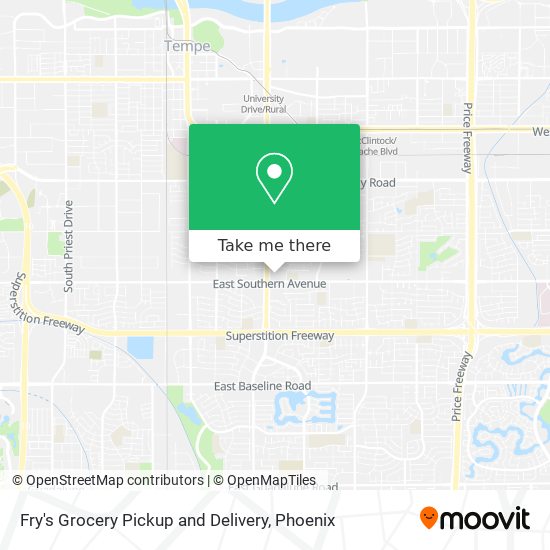 Mapa de Fry's Grocery Pickup and Delivery