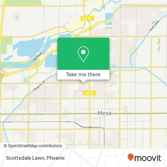 Scottsdale Lawn map