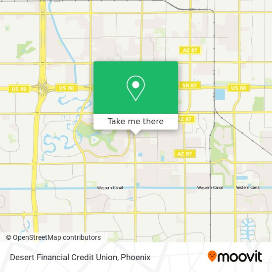 Mapa de Desert Financial Credit Union