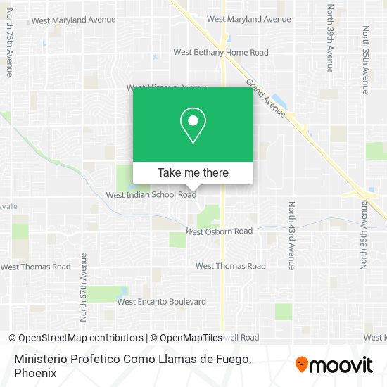 Ministerio Profetico Como Llamas de Fuego map