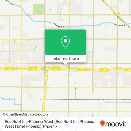 Red Roof Inn-Phoenix West map