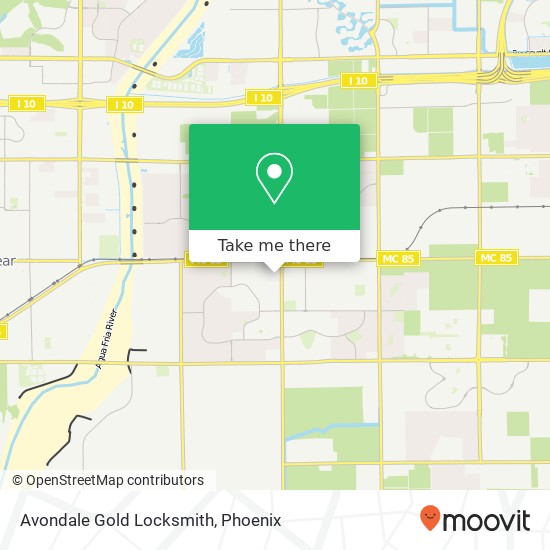 Mapa de Avondale Gold Locksmith