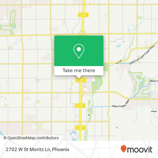 Mapa de 2702 W St Moritz Ln