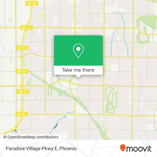 Mapa de Paradise Village Pkwy E