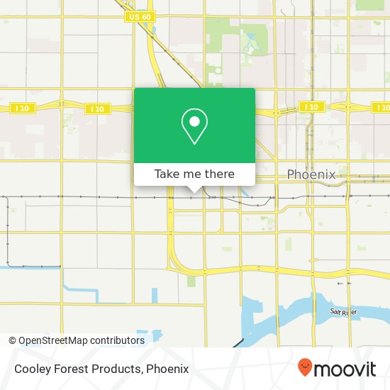 Cooley Forest Products map