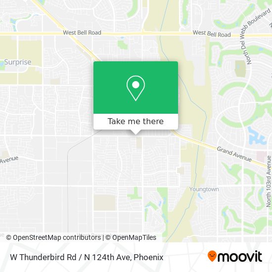 W Thunderbird Rd / N 124th Ave map