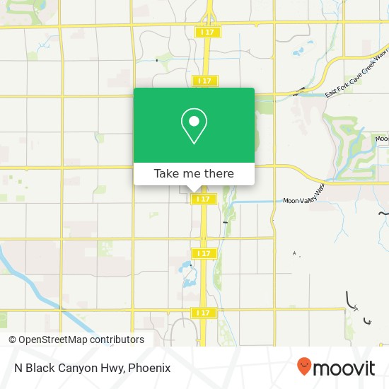 N Black Canyon Hwy map