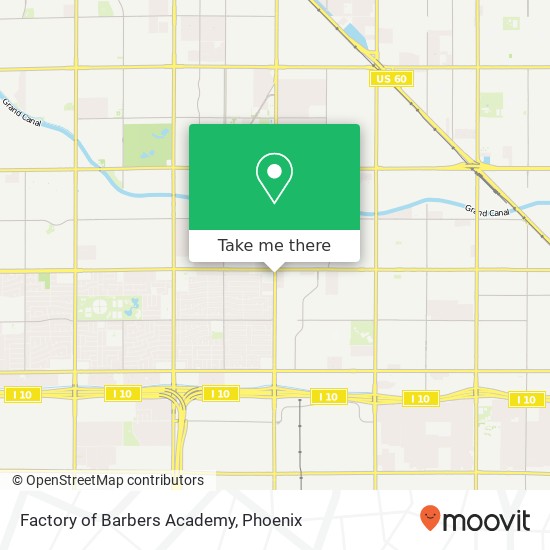 Factory of Barbers Academy map