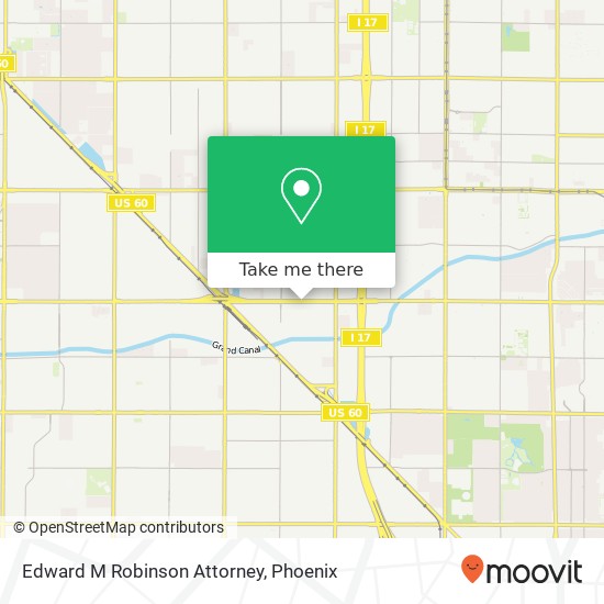 Edward M Robinson Attorney map