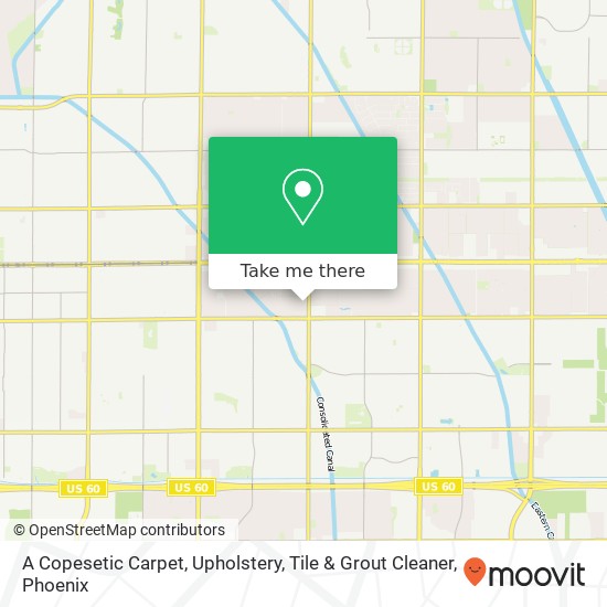 A Copesetic Carpet, Upholstery, Tile & Grout Cleaner map