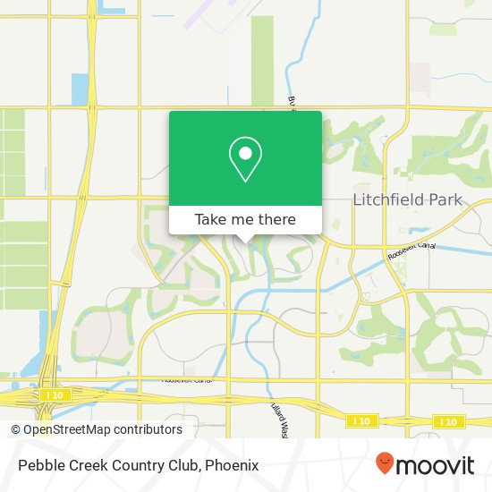 Pebble Creek Country Club map