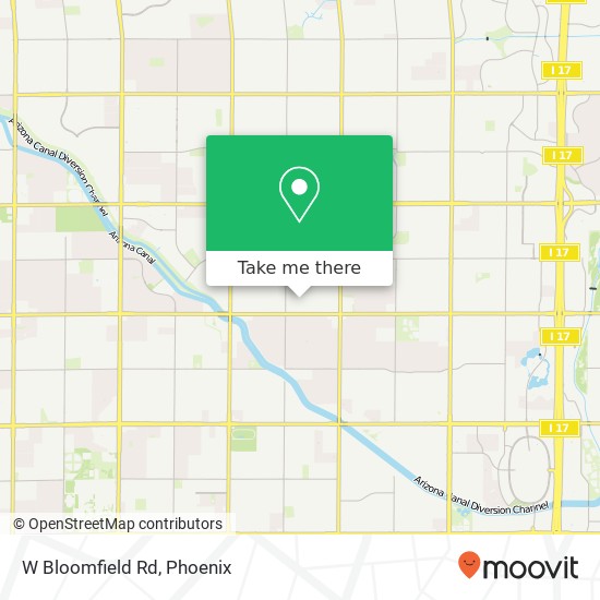 W Bloomfield Rd map