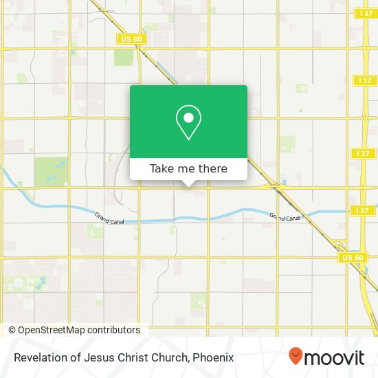 Revelation of Jesus Christ Church map