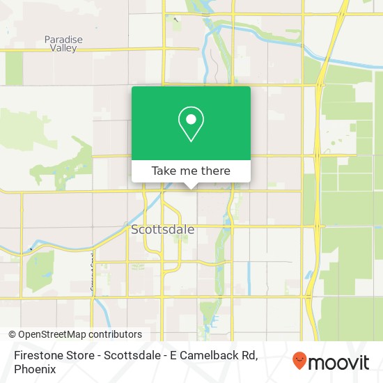 Firestone Store - Scottsdale - E Camelback Rd map