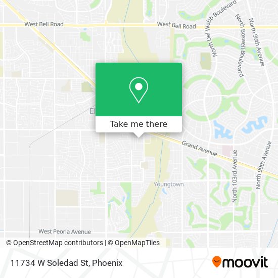 Mapa de 11734 W Soledad St