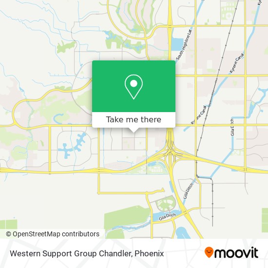 Western Support Group Chandler map