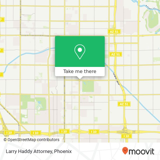 Larry Haddy Attorney map