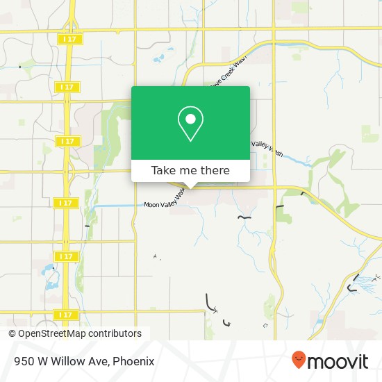 Mapa de 950 W Willow Ave
