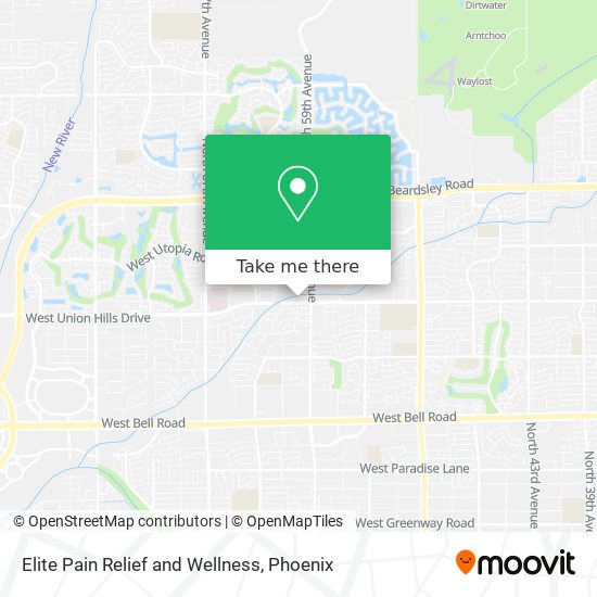 Elite Pain Relief and Wellness map