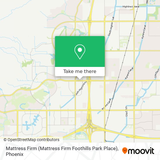 Mapa de Mattress Firm (Mattress Firm Foothills Park Place)