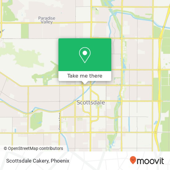 Mapa de Scottsdale Cakery