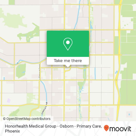 Mapa de Honorhealth Medical Group - Osborn - Primary Care