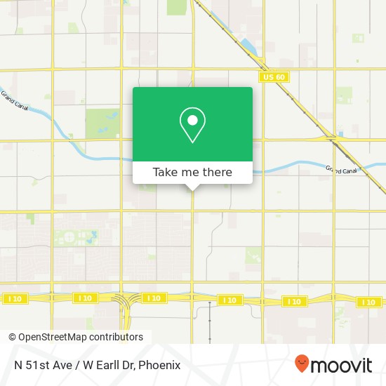 N 51st Ave / W Earll Dr map