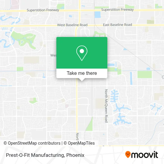 Prest-O-Fit Manufacturing map