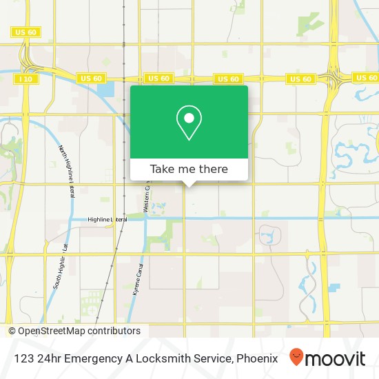 123 24hr Emergency A Locksmith Service map