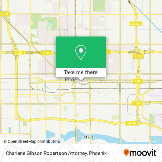 Mapa de Charlene Gibson Robertson Attorney