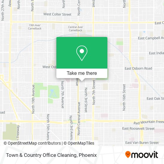 Town & Country Office Cleaning map
