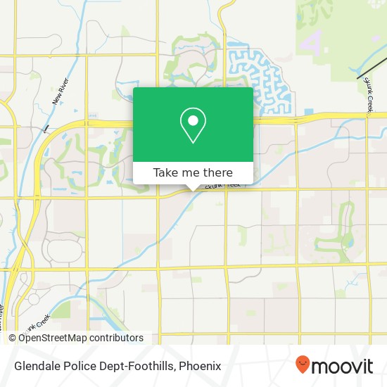 Glendale Police Dept-Foothills map