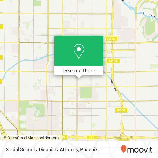 Mapa de Social Security Disability Attorney