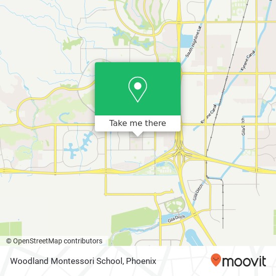 Woodland Montessori School map