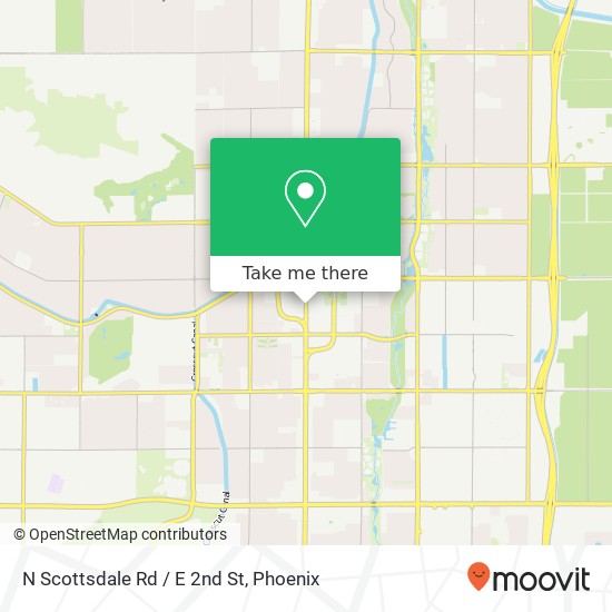 Mapa de N Scottsdale Rd / E 2nd St