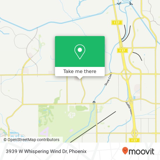 3939 W Whispering Wind Dr map