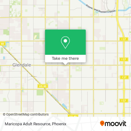 Maricopa Adult Resource map