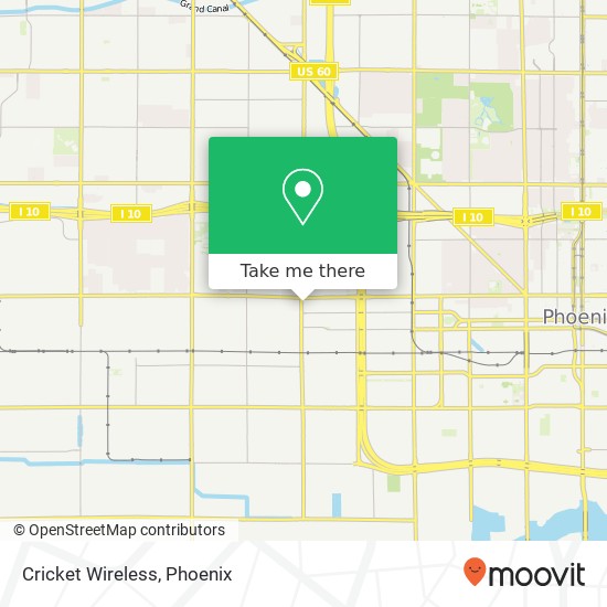 Mapa de Cricket Wireless