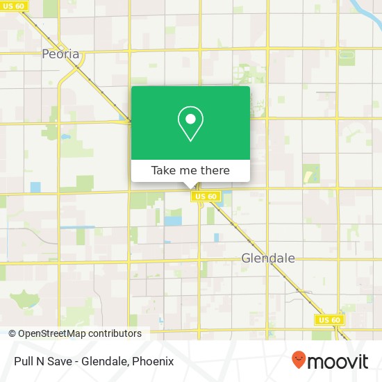 Pull N Save - Glendale map