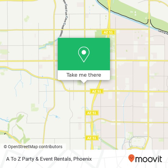 A To Z Party & Event Rentals map