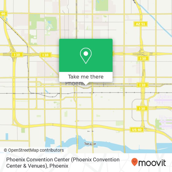 Mapa de Phoenix Convention Center