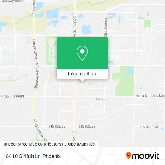 8410 S 48th Ln map