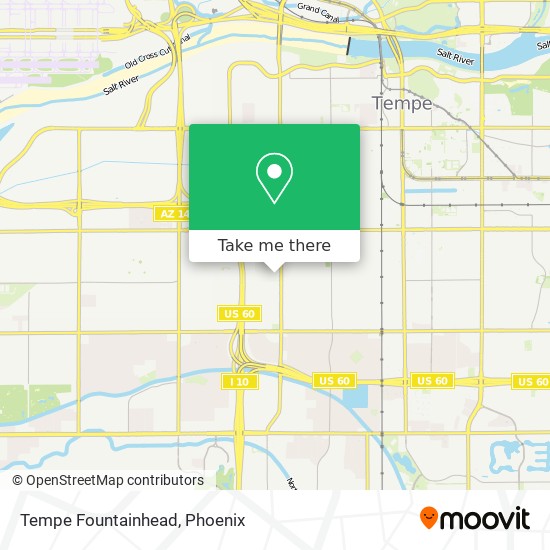 Tempe Fountainhead map